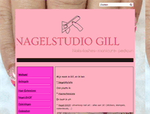 Tablet Screenshot of nagelstyliste-gill.be